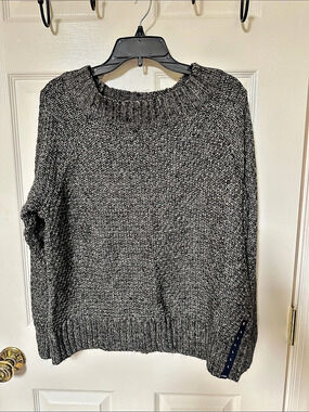 Chaps Gray Crew Neck Sweater